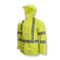 Radians Hi-Vis Ladies Lightweight Rain Jacket-Grn-L RW12L-3ZGR-L